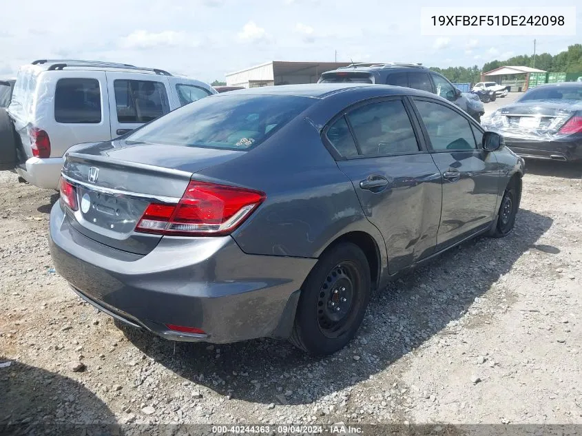 19XFB2F51DE242098 2013 Honda Civic Lx