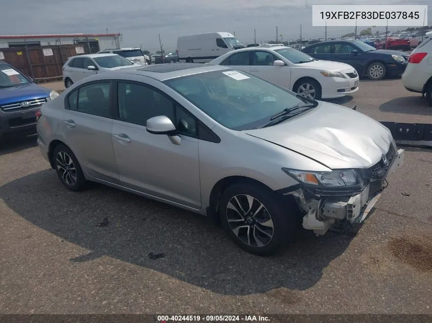 2013 Honda Civic Ex VIN: 19XFB2F83DE037845 Lot: 40244519