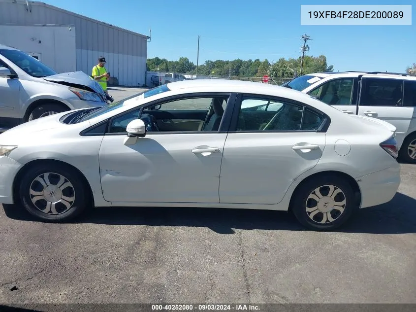 19XFB4F28DE200089 2013 Honda Civic Hybrid