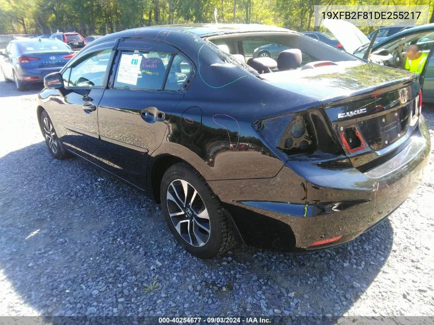 2013 Honda Civic Ex VIN: 19XFB2F81DE255217 Lot: 40254677