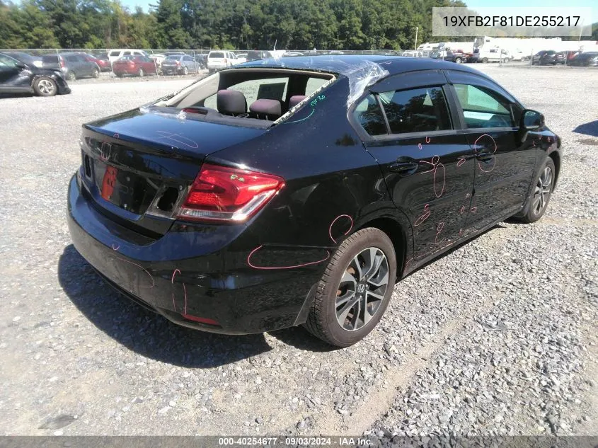 2013 Honda Civic Ex VIN: 19XFB2F81DE255217 Lot: 40254677