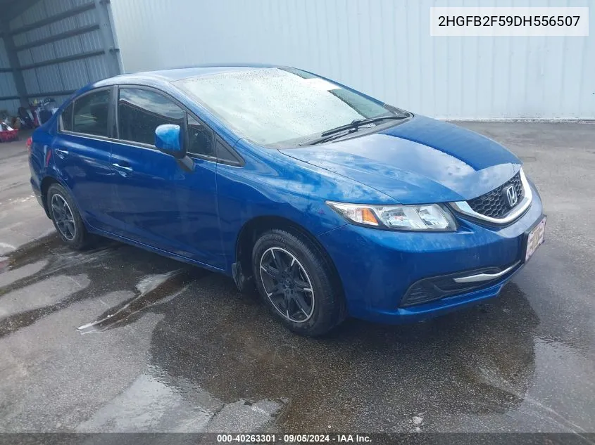 2013 Honda Civic Lx VIN: 2HGFB2F59DH556507 Lot: 40263301