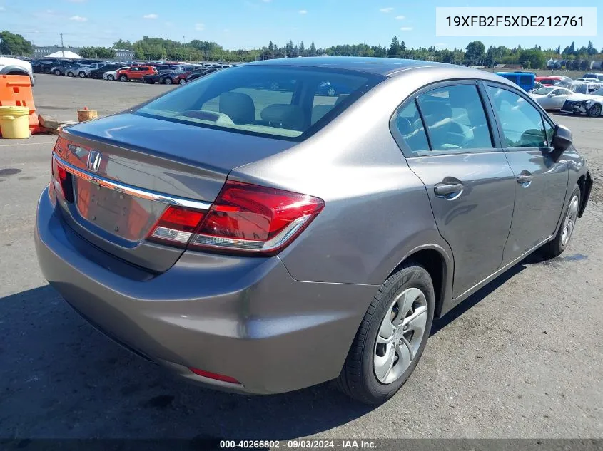 19XFB2F5XDE212761 2013 Honda Civic Lx