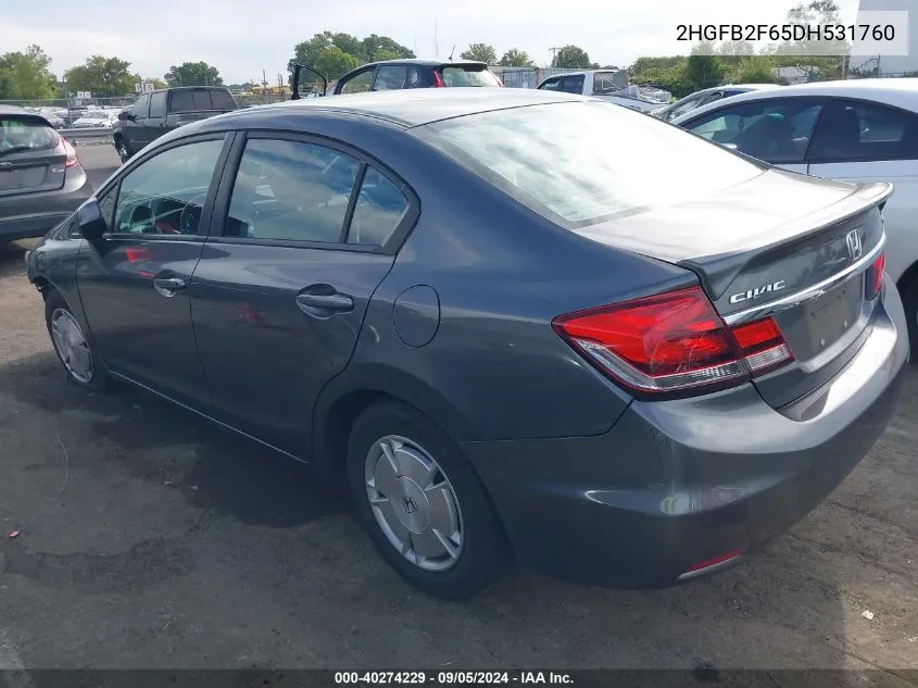 2HGFB2F65DH531760 2013 Honda Civic Hf