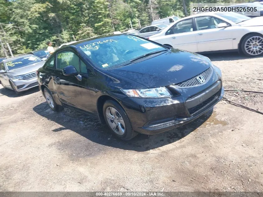 2013 Honda Civic Lx VIN: 2HGFG3A50DH526505 Lot: 40276659