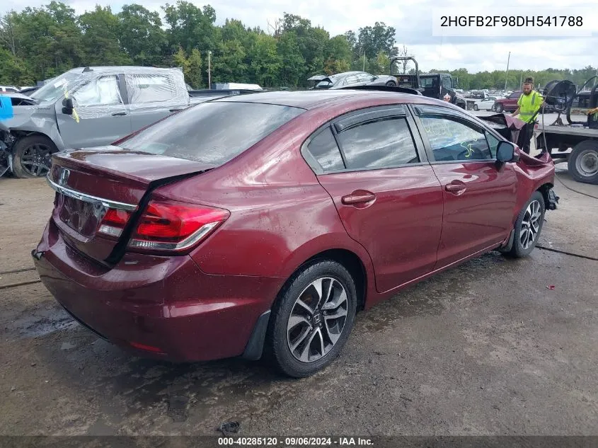 2HGFB2F98DH541788 2013 Honda Civic Ex-L