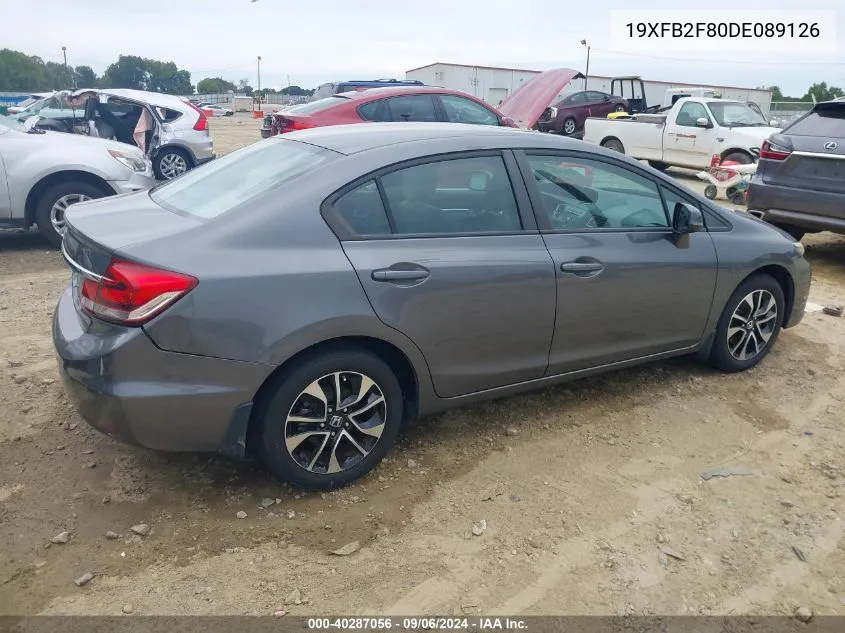 19XFB2F80DE089126 2013 Honda Civic Ex