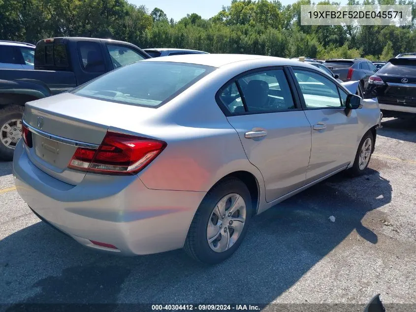 2013 Honda Civic Lx VIN: 19XFB2F52DE045571 Lot: 40304412