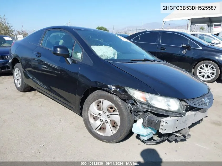 2HGFG3B53DH525587 2013 Honda Civic Lx