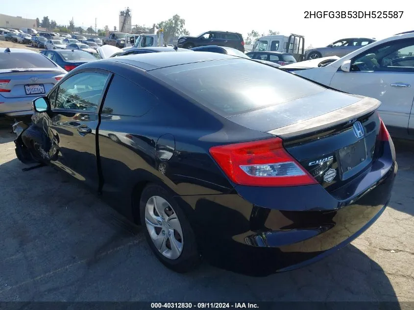 2HGFG3B53DH525587 2013 Honda Civic Lx