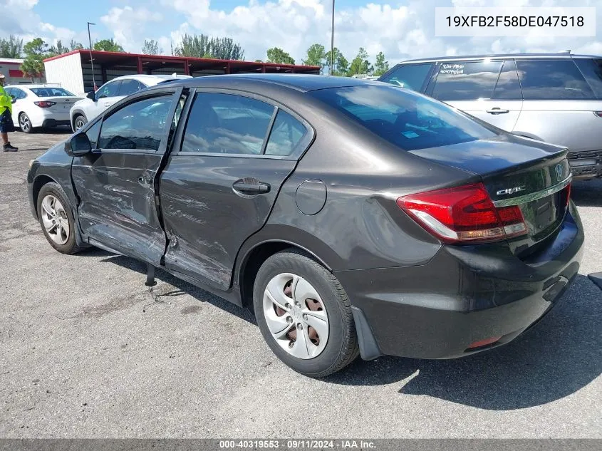 19XFB2F58DE047518 2013 Honda Civic Lx