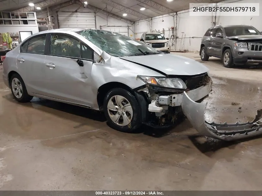 2013 Honda Civic Lx VIN: 2HGFB2F55DH579718 Lot: 40323723