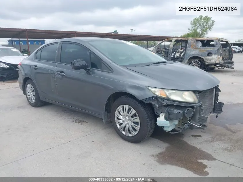 2HGFB2F51DH524084 2013 Honda Civic Lx