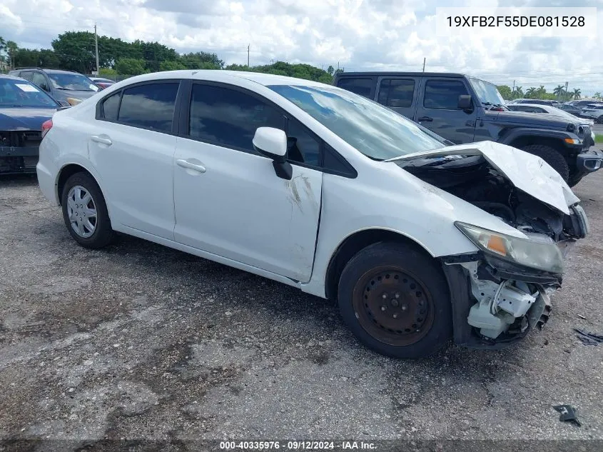 2013 Honda Civic Lx VIN: 19XFB2F55DE081528 Lot: 40335976