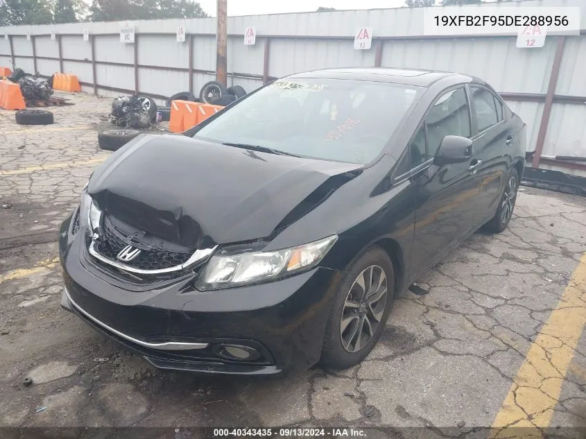 2013 Honda Civic Ex-L VIN: 19XFB2F95DE288956 Lot: 40343435