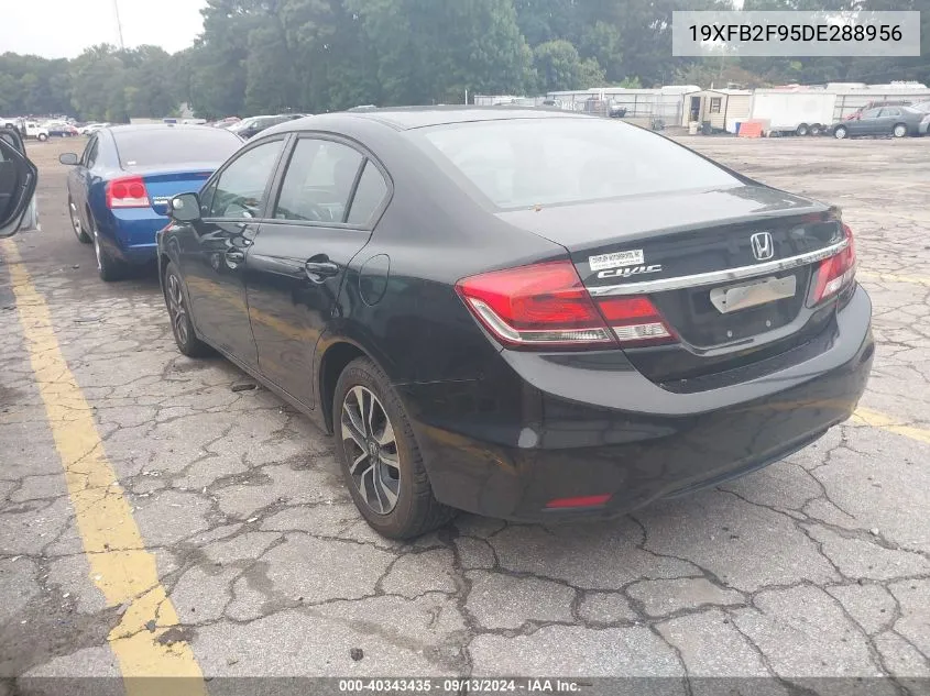 2013 Honda Civic Ex-L VIN: 19XFB2F95DE288956 Lot: 40343435