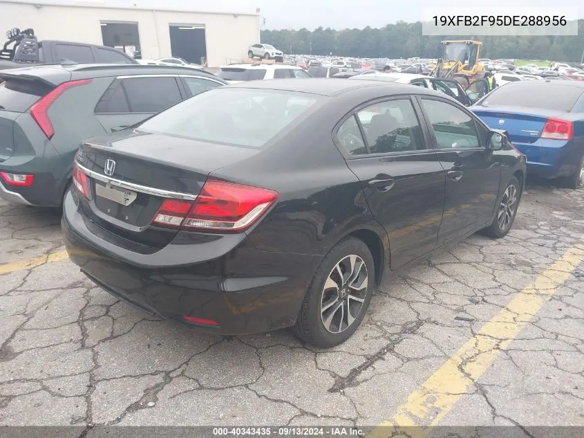 2013 Honda Civic Ex-L VIN: 19XFB2F95DE288956 Lot: 40343435