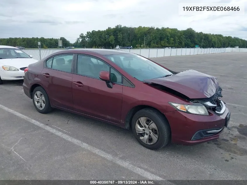 2013 Honda Civic Lx VIN: 19XFB2F5XDE068466 Lot: 40350767