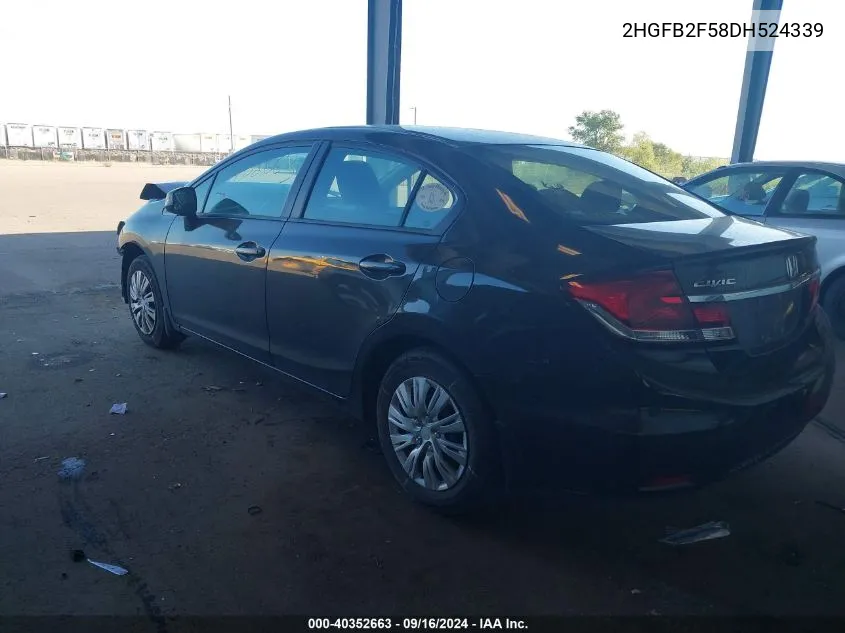 2HGFB2F58DH524339 2013 Honda Civic Lx