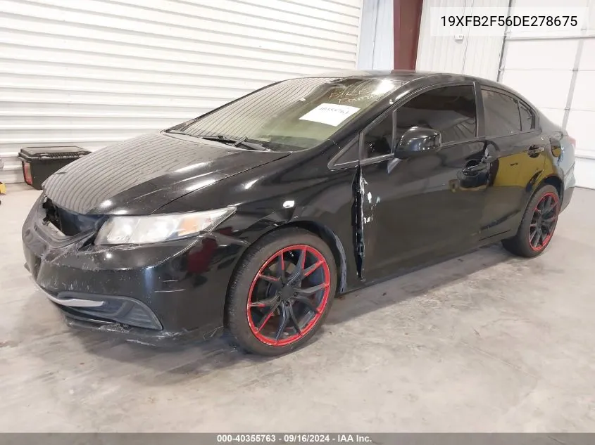 2013 Honda Civic Lx VIN: 19XFB2F56DE278675 Lot: 40355763