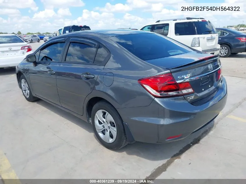 2HGFB2F54DH564322 2013 Honda Civic Lx