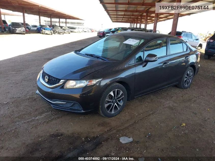 2013 Honda Civic Ex VIN: 19XFB2F89DE075144 Lot: 40374892