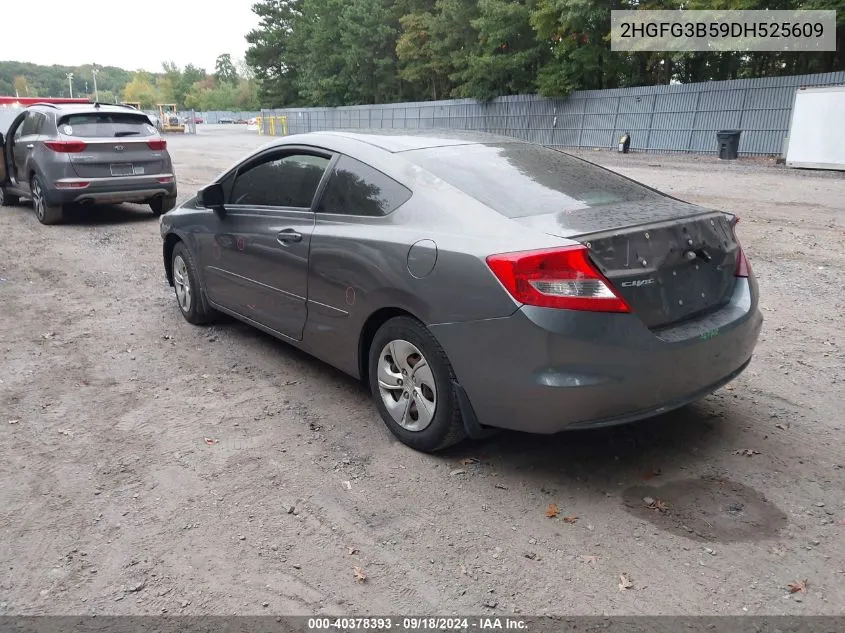 2013 Honda Civic Lx VIN: 2HGFG3B59DH525609 Lot: 40378393