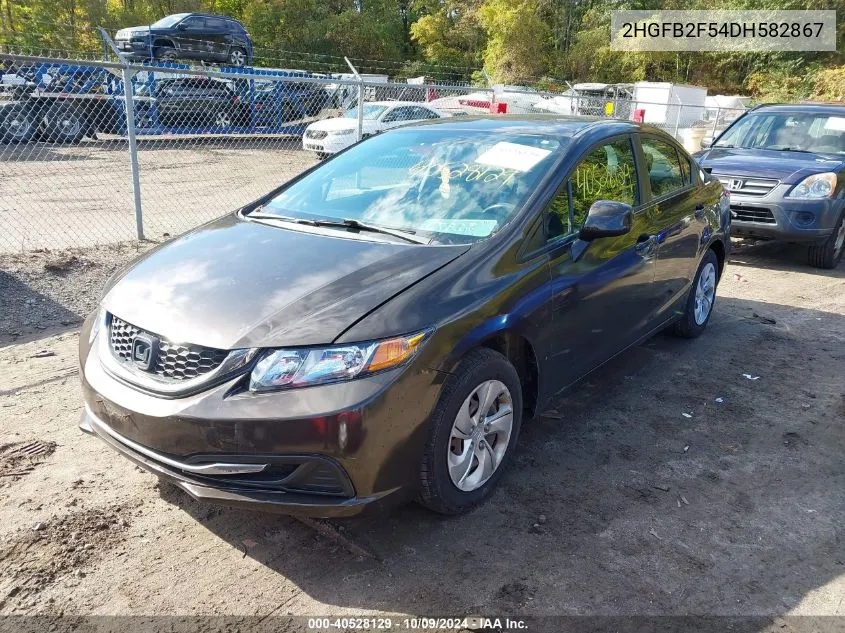 2HGFB2F54DH582867 2013 Honda Civic Lx