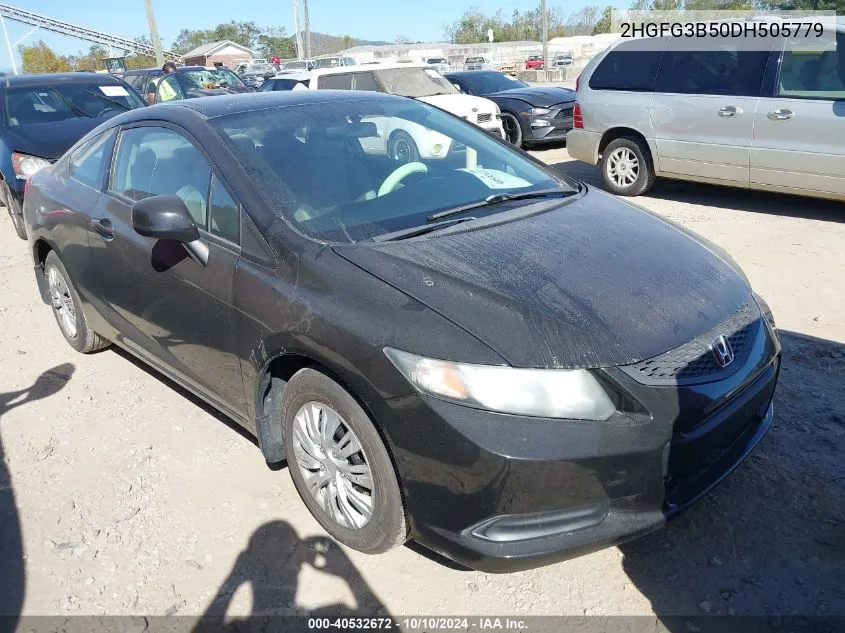 2013 Honda Civic Lx VIN: 2HGFG3B50DH505779 Lot: 40532672