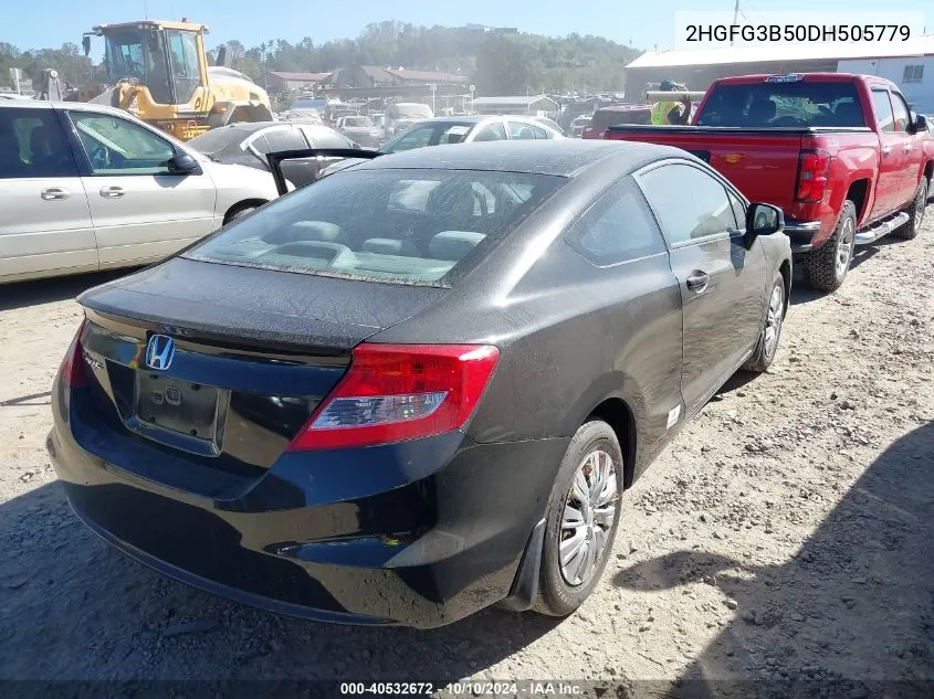 2HGFG3B50DH505779 2013 Honda Civic Lx