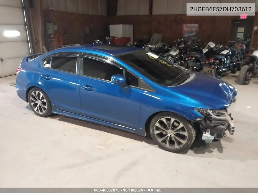 2HGFB6E57DH703612 2013 Honda Civic Si