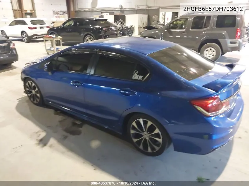 2HGFB6E57DH703612 2013 Honda Civic Si