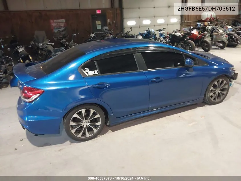 2HGFB6E57DH703612 2013 Honda Civic Si