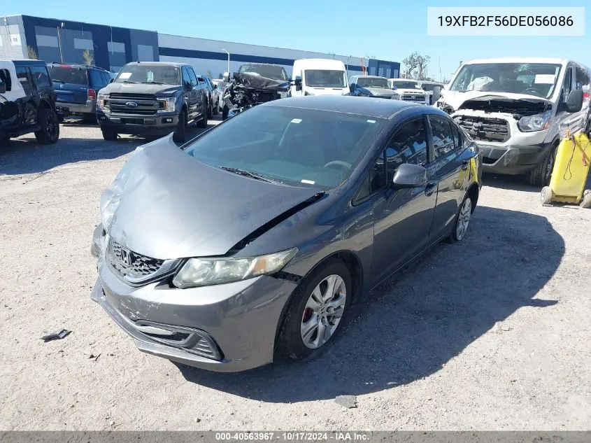 2013 Honda Civic Lx VIN: 19XFB2F56DE056086 Lot: 40563967