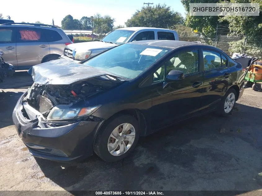 2HGFB2F57DH516720 2013 Honda Civic Lx