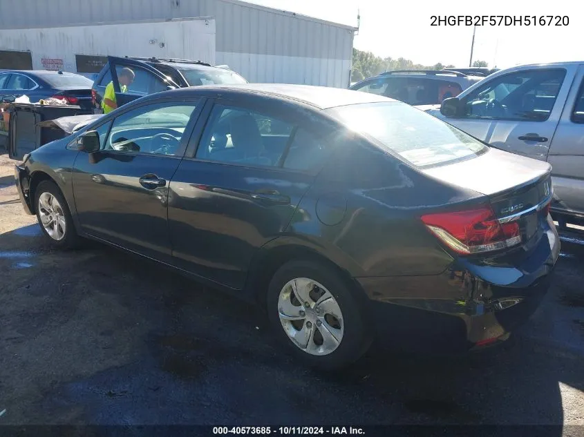 2HGFB2F57DH516720 2013 Honda Civic Lx