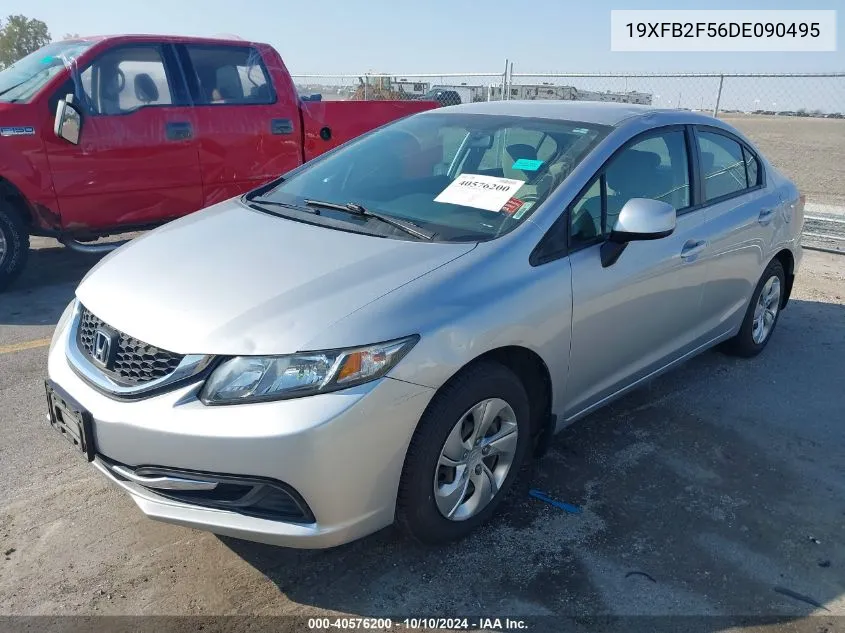 2013 Honda Civic Lx VIN: 19XFB2F56DE090495 Lot: 40576200