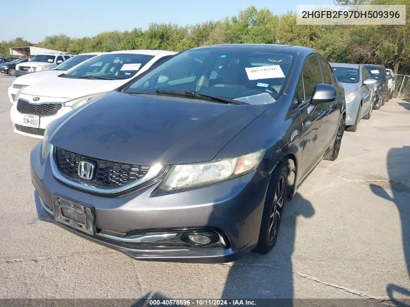 2HGFB2F97DH509396 2013 Honda Civic Ex-L