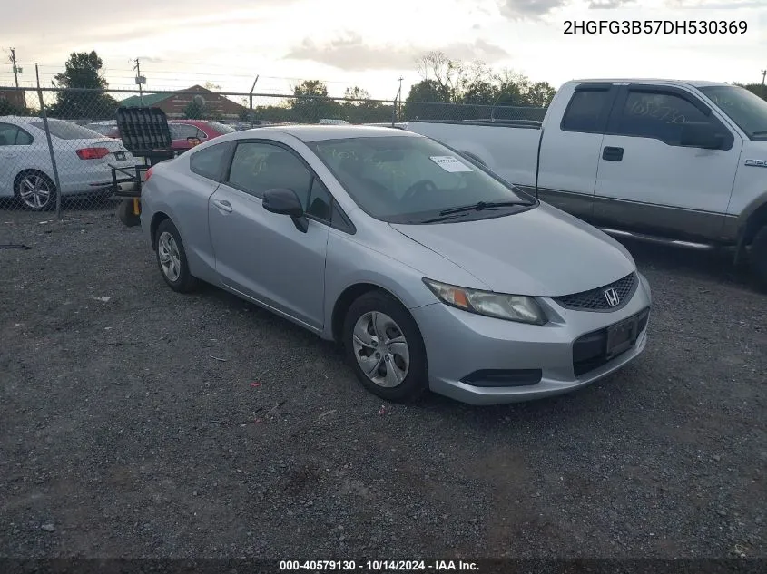 2013 Honda Civic Lx VIN: 2HGFG3B57DH530369 Lot: 40579130