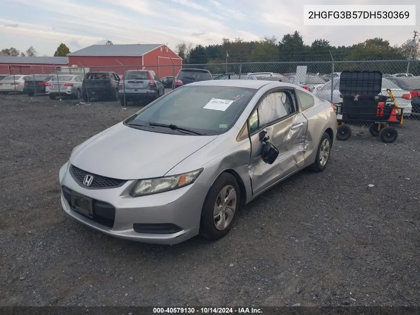 2013 Honda Civic Lx VIN: 2HGFG3B57DH530369 Lot: 40579130