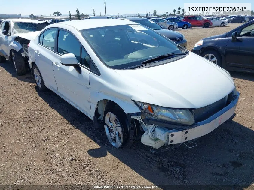 2013 Honda Civic Lx VIN: 19XFB2F52DE236245 Lot: 40582953