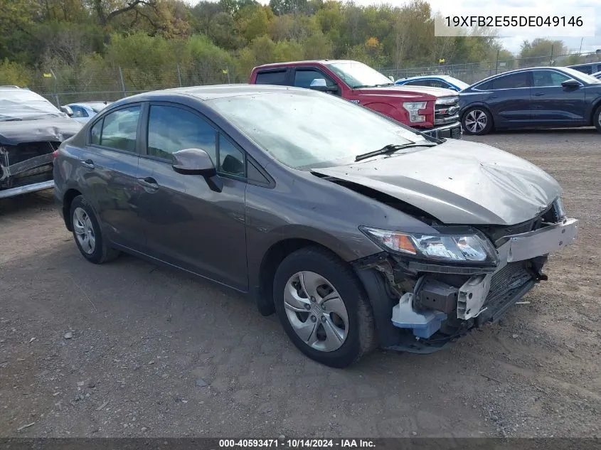 2013 Honda Civic Lx VIN: 19XFB2E55DE049146 Lot: 40593471