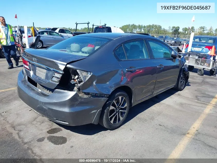 2013 Honda Civic Ex-L VIN: 19XFB2F96DE045687 Lot: 40596475