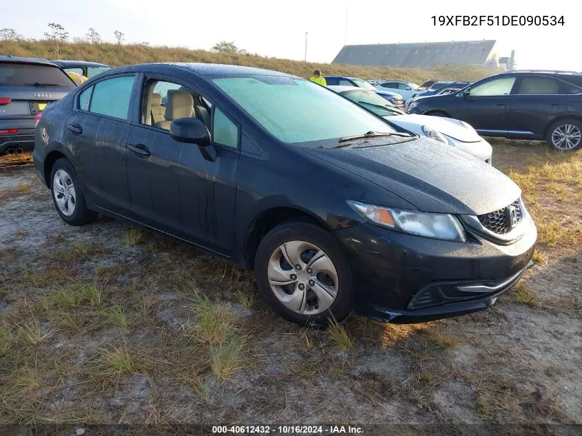 2013 Honda Civic Lx VIN: 19XFB2F51DE090534 Lot: 40612432