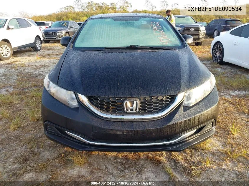 2013 Honda Civic Lx VIN: 19XFB2F51DE090534 Lot: 40612432