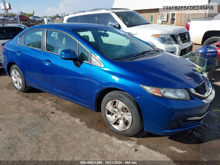 2013 Honda Civic Lx VIN: 19XFB2F5XDE245498 Lot: 40631269