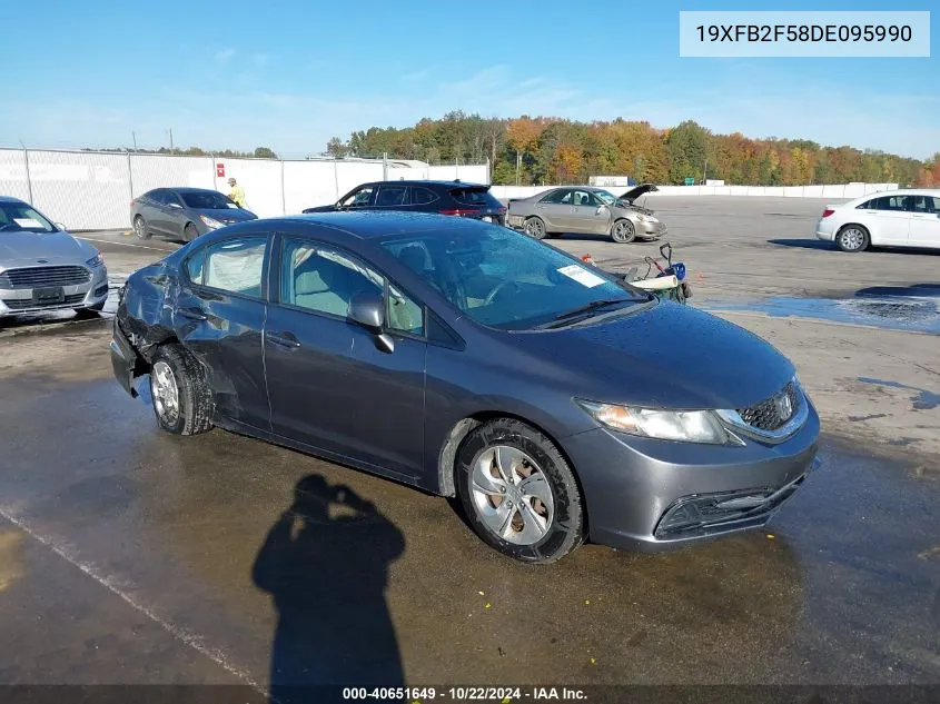 2013 Honda Civic Lx VIN: 19XFB2F58DE095990 Lot: 40651649