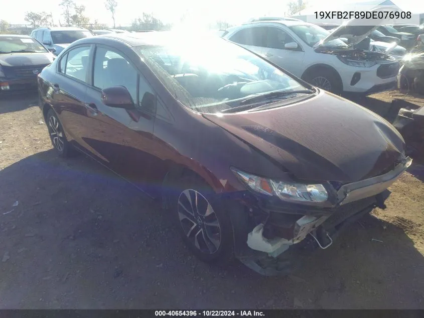 2013 Honda Civic Ex VIN: 19XFB2F89DE076908 Lot: 40654396