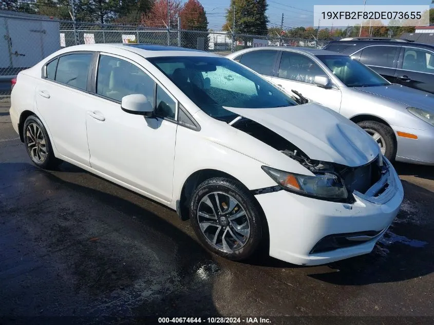 2013 Honda Civic Ex VIN: 19XFB2F82DE073655 Lot: 40674644