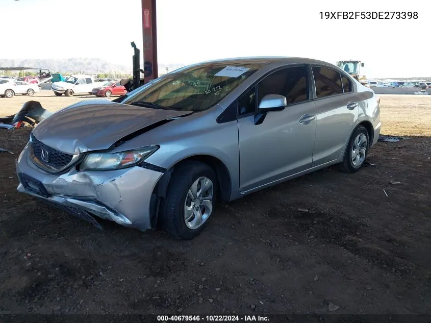 2013 Honda Civic Lx VIN: 19XFB2F53DE273398 Lot: 40679546